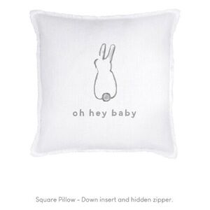Stephan Baby 11x11 Square Pillow Oh Hey Baby NWT - Nursery Pillow